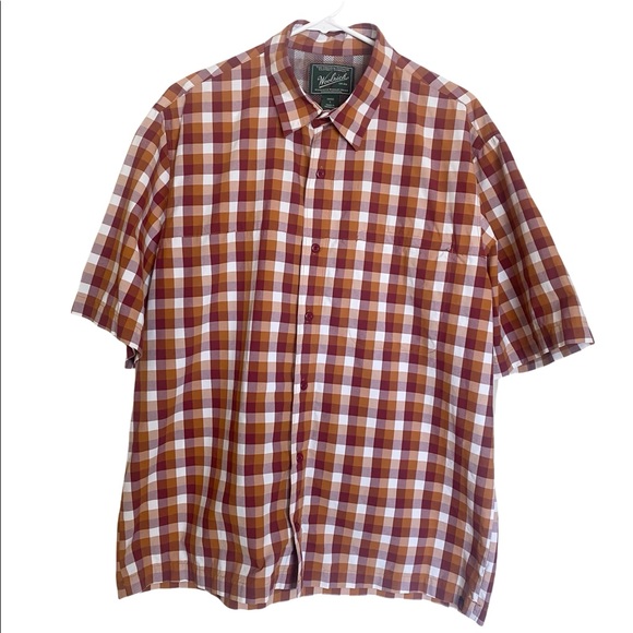 Woolrich Pueblo Buffalo Plaid Short Sleeve Button Down Shirt XL - Picture 1 of 11